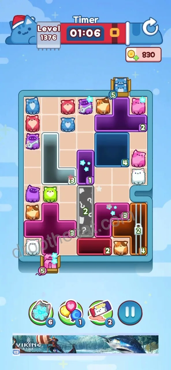 Drop The Cat Level 1376 step 2