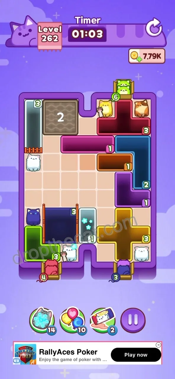 Drop The Cat Level 262 step 2