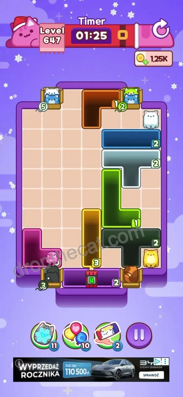 Drop The Cat Level 647 step 2