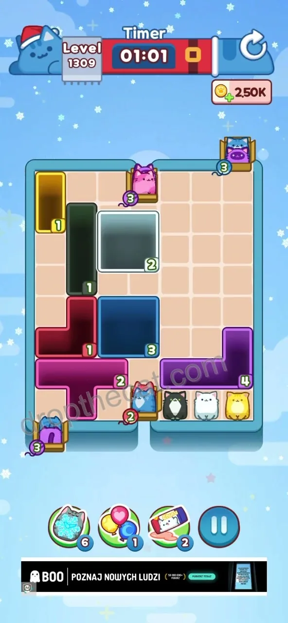 Drop The Cat Level 1309 step 2