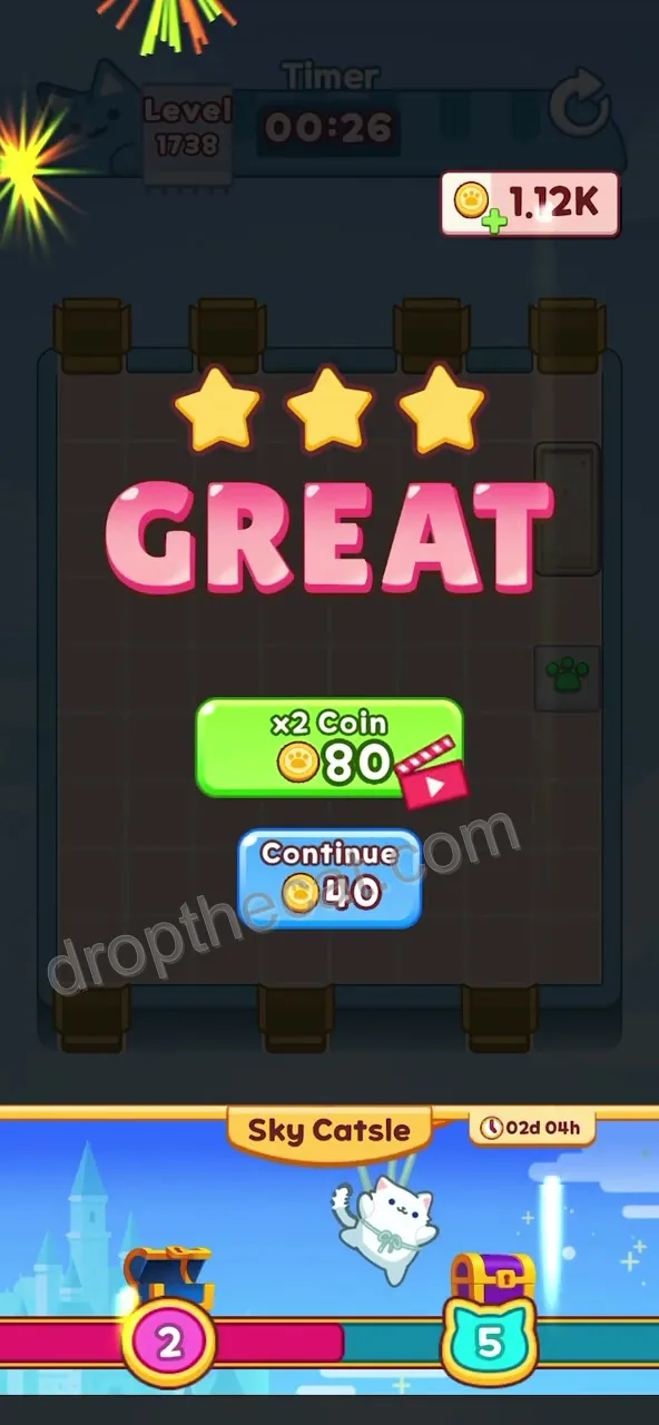 Drop The Cat Level 1738 step 4