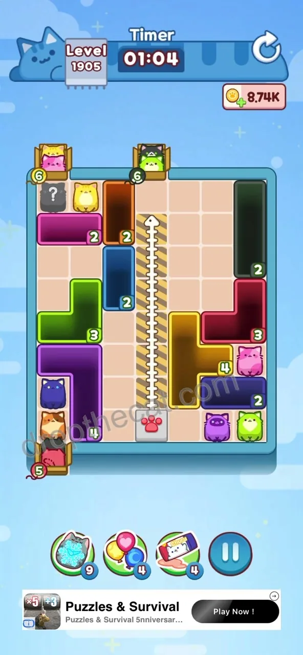 Drop The Cat Level 1905 step 1