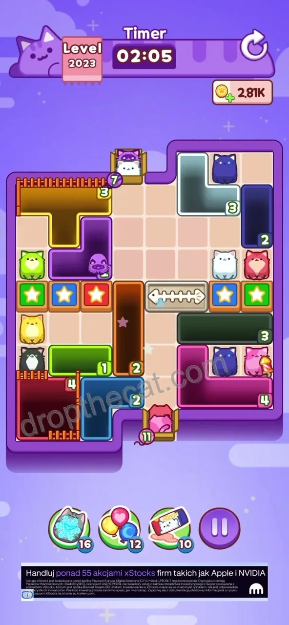 Drop The Cat Level 2023 step 2