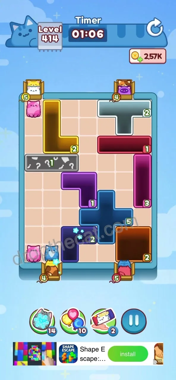 Drop The Cat Level 414 step 3