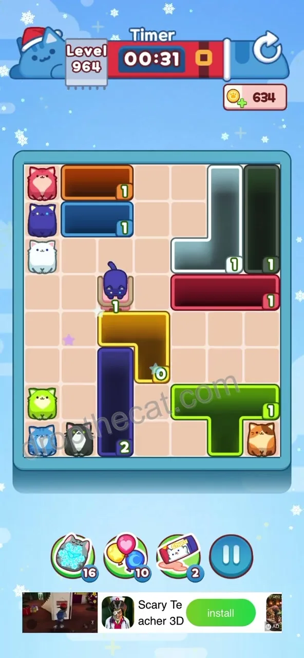 Drop The Cat Level 964 step 3