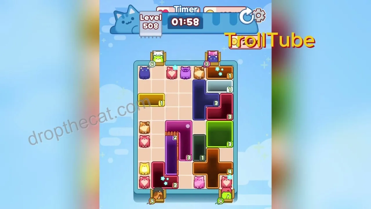 Drop The Cat Level 508 step 2