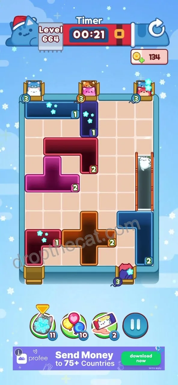 Drop The Cat Level 664 step 3