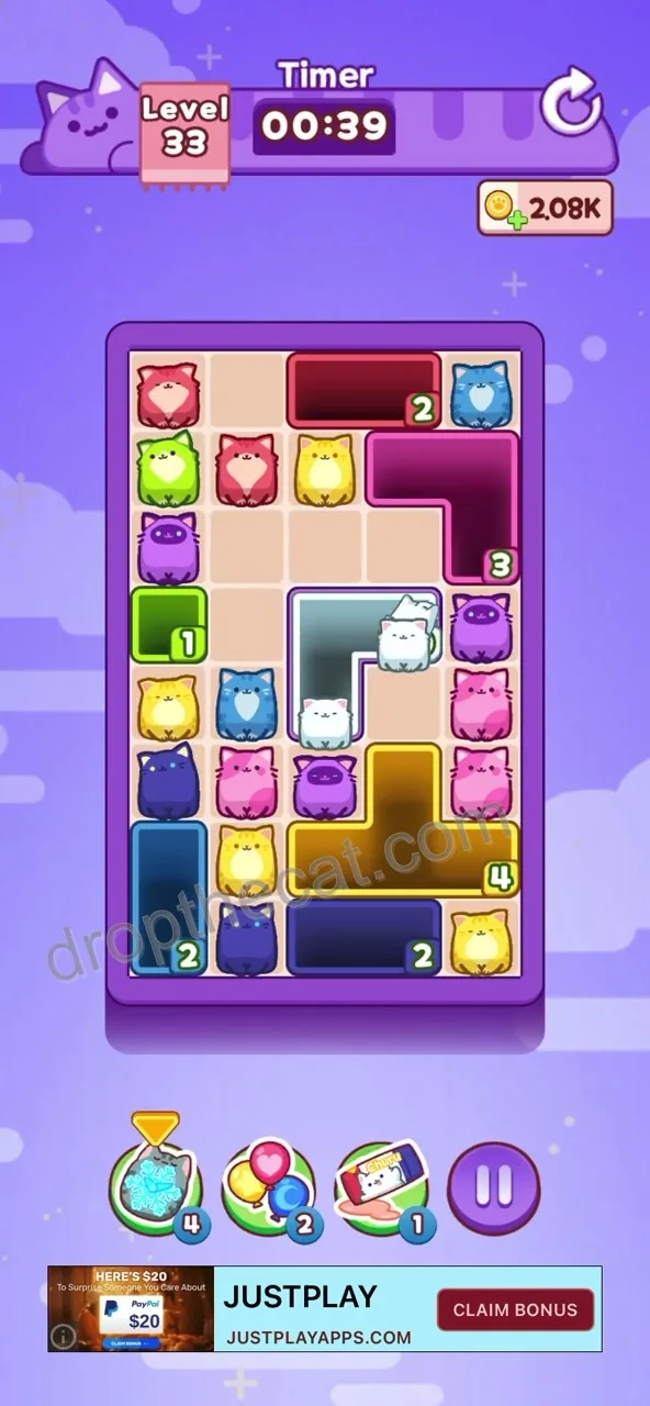 Drop The Cat Level 33