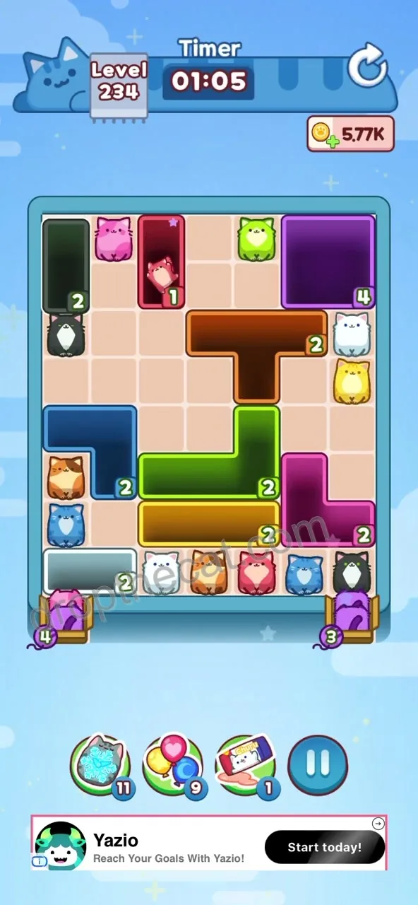 Drop The Cat Level 234 step 2