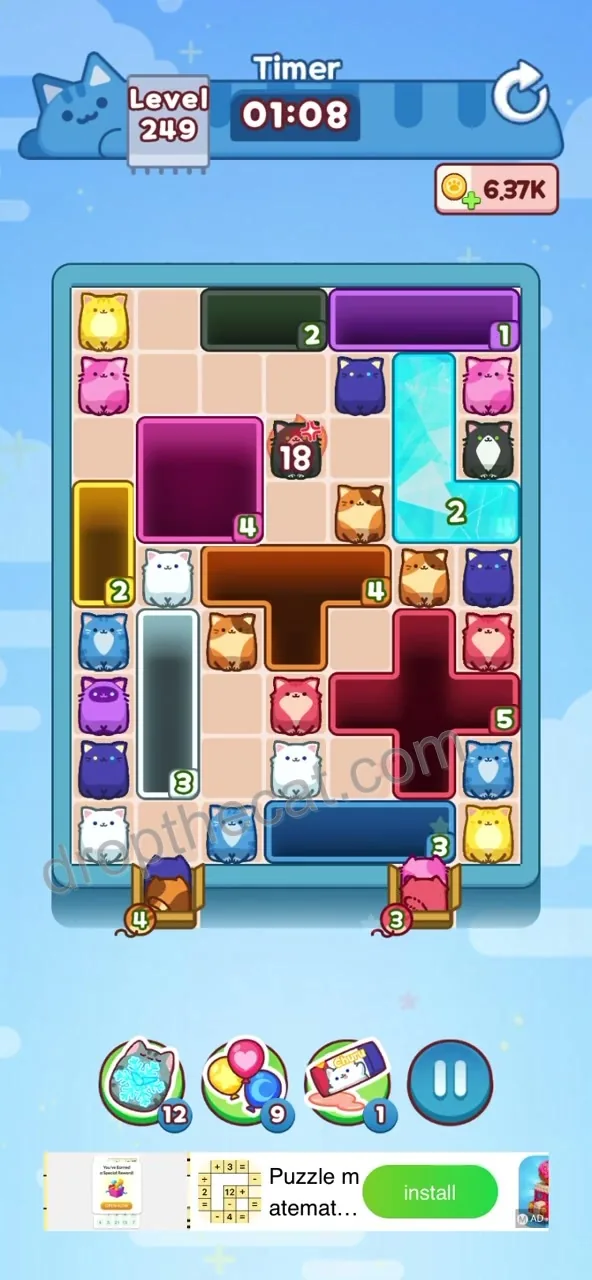 Drop The Cat Level 249 step 1