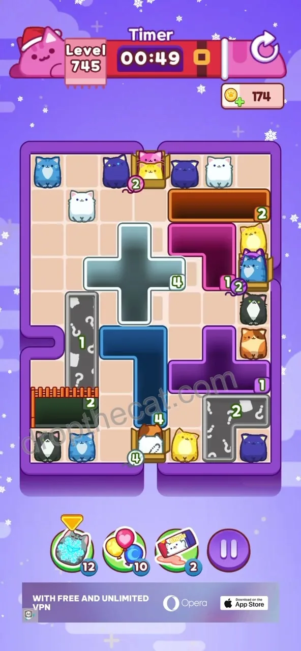 Drop The Cat Level 745 step 2