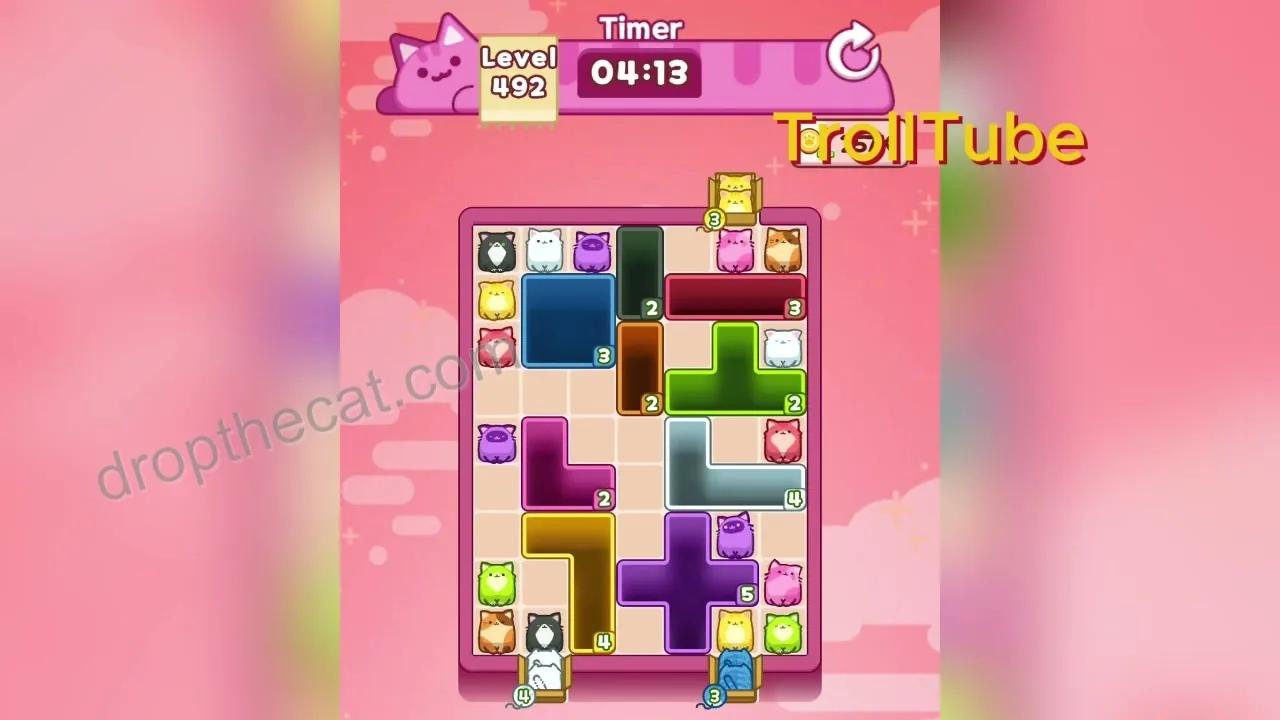 Drop The Cat Level 492 step 1