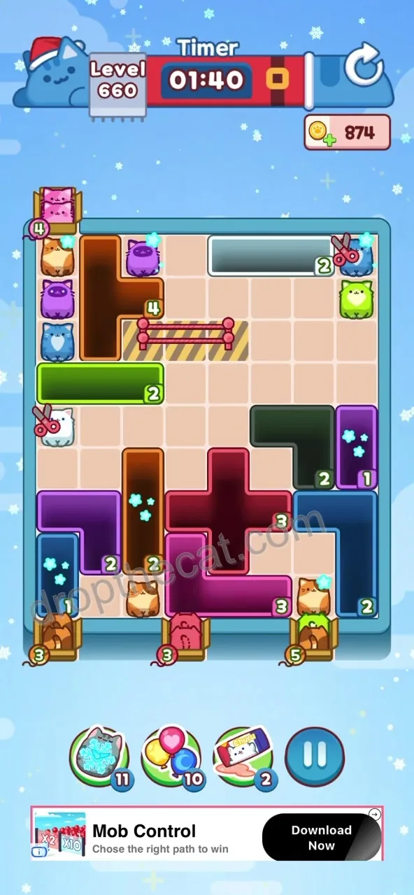 Drop The Cat Level 660 step 2
