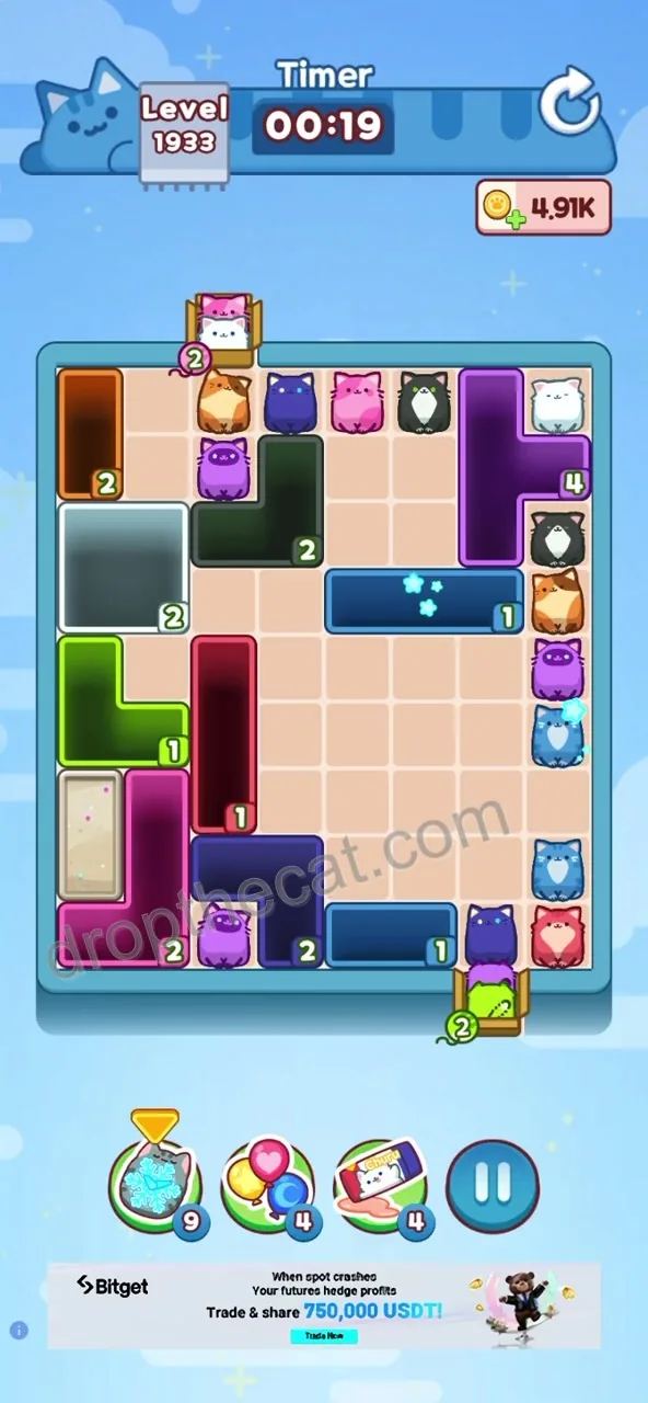 Drop The Cat Level 1933 step 3