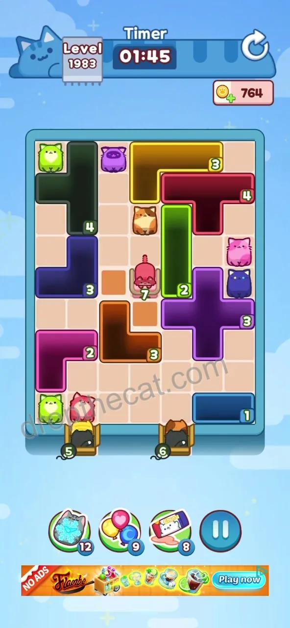 Drop The Cat Level 1983 step 2