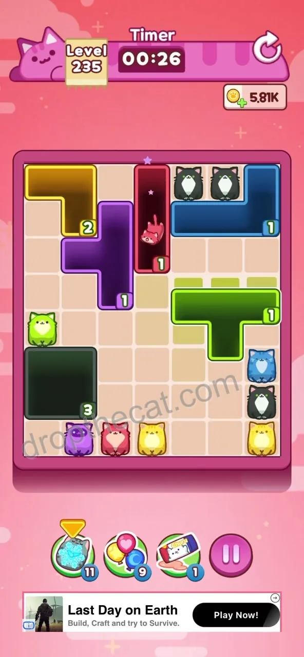 Drop The Cat Level 235 step 4