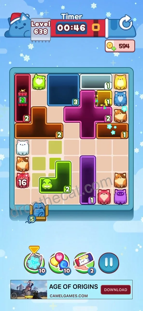 Drop The Cat Level 638 step 2