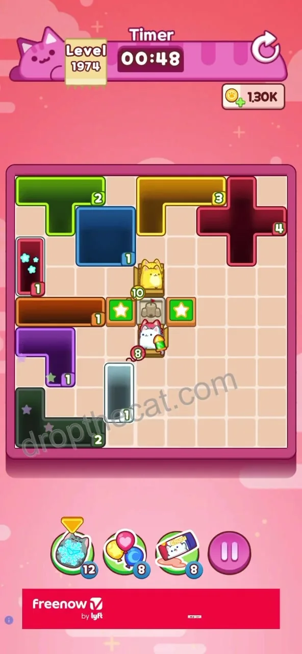Drop The Cat Level 1974 step 3
