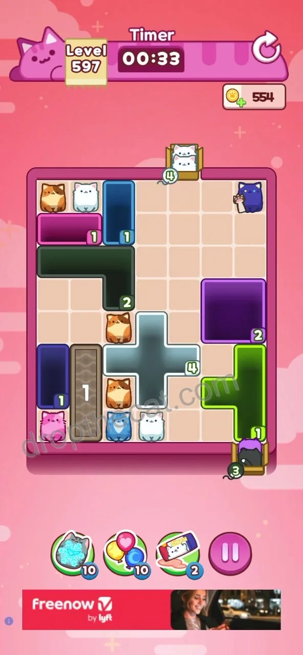 Drop The Cat Level 597 step 2