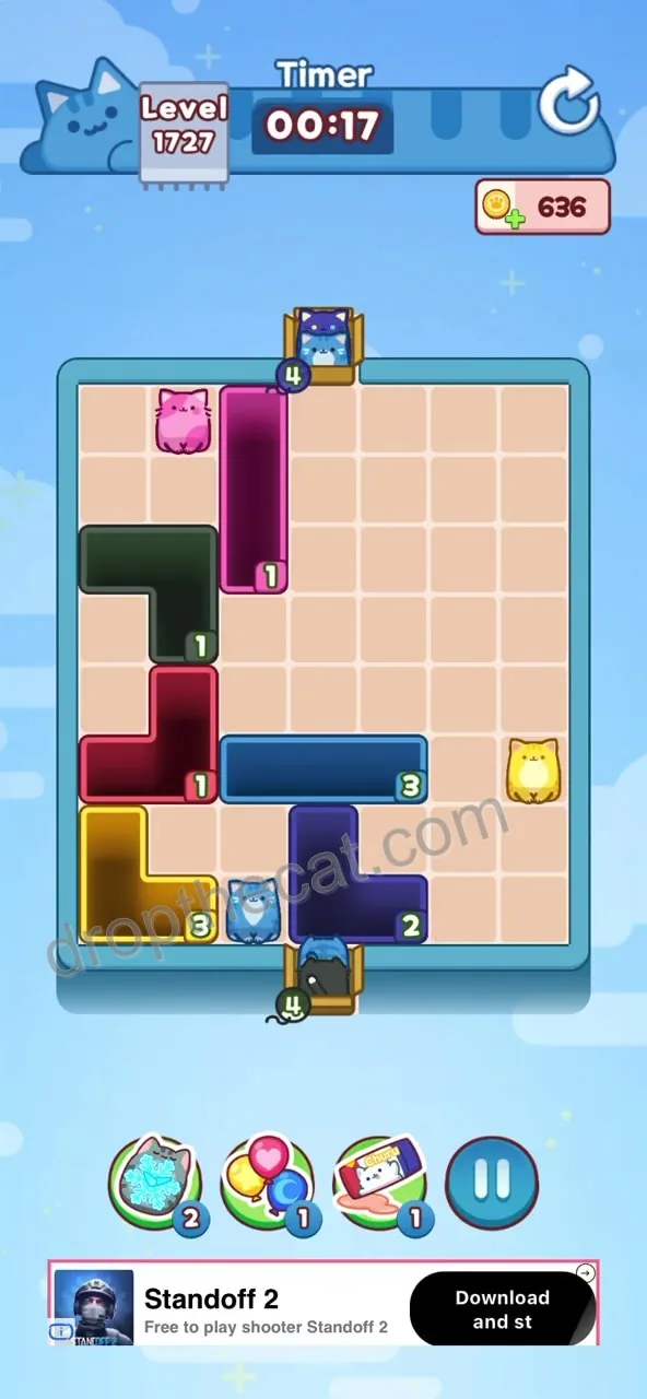 Drop The Cat Level 1727 step 3