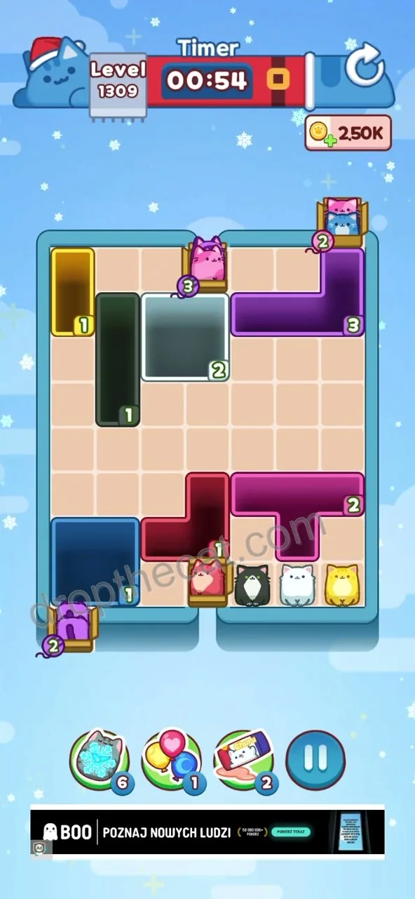 Drop The Cat Level 1309 step 3