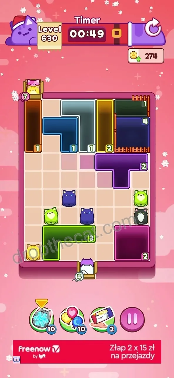 Drop The Cat Level 630 step 2