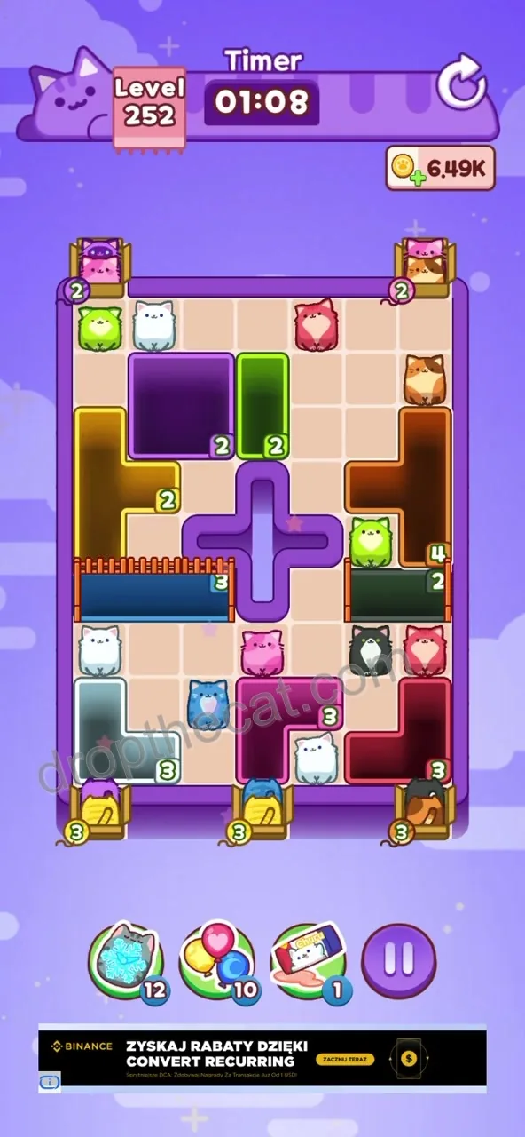 Drop The Cat Level 252 step 1