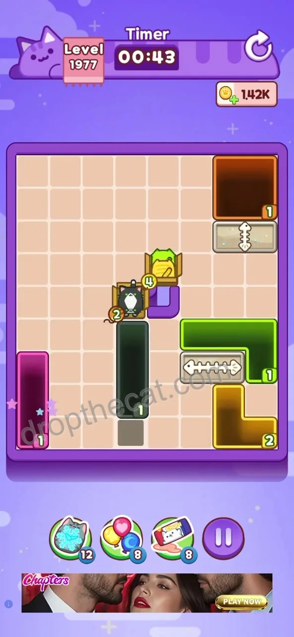 Drop The Cat Level 1977 step 3