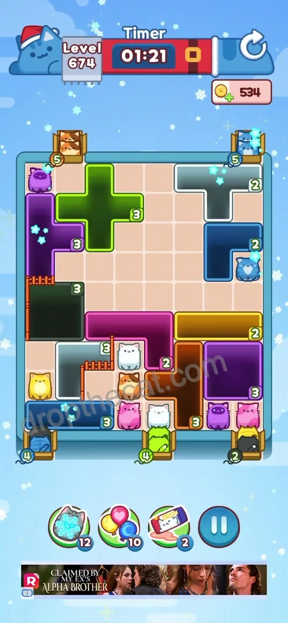 Drop The Cat Level 674 step 2