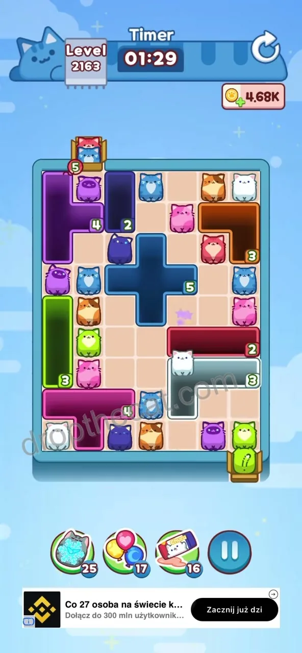 Drop The Cat Level 2163