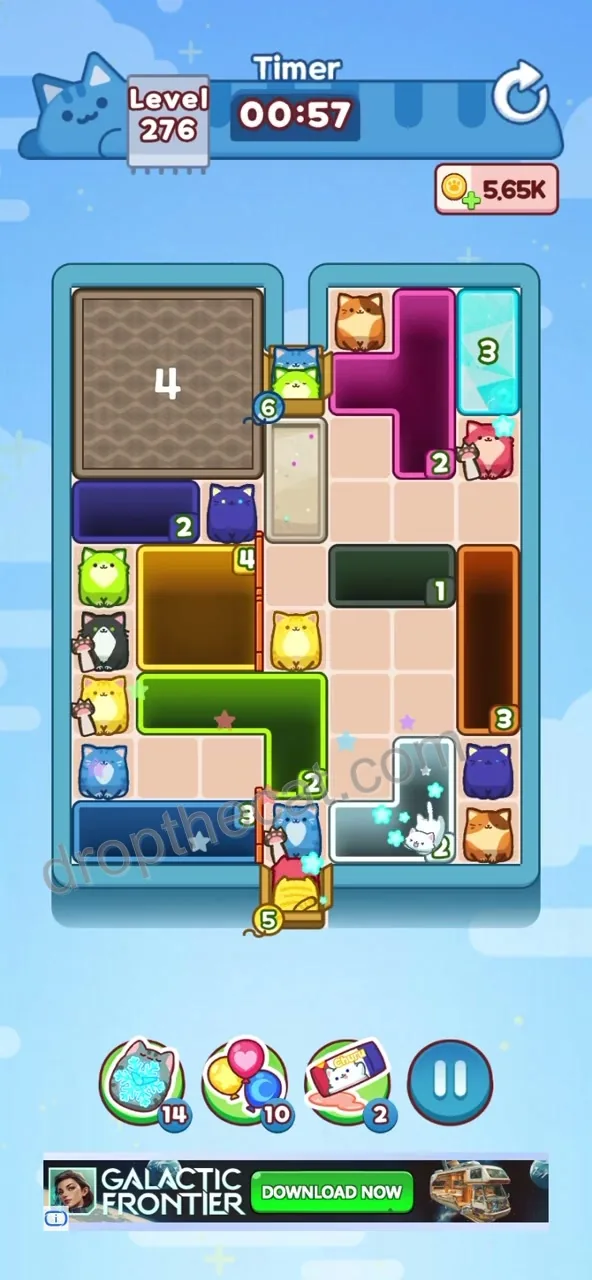Drop The Cat Level 276 step 1