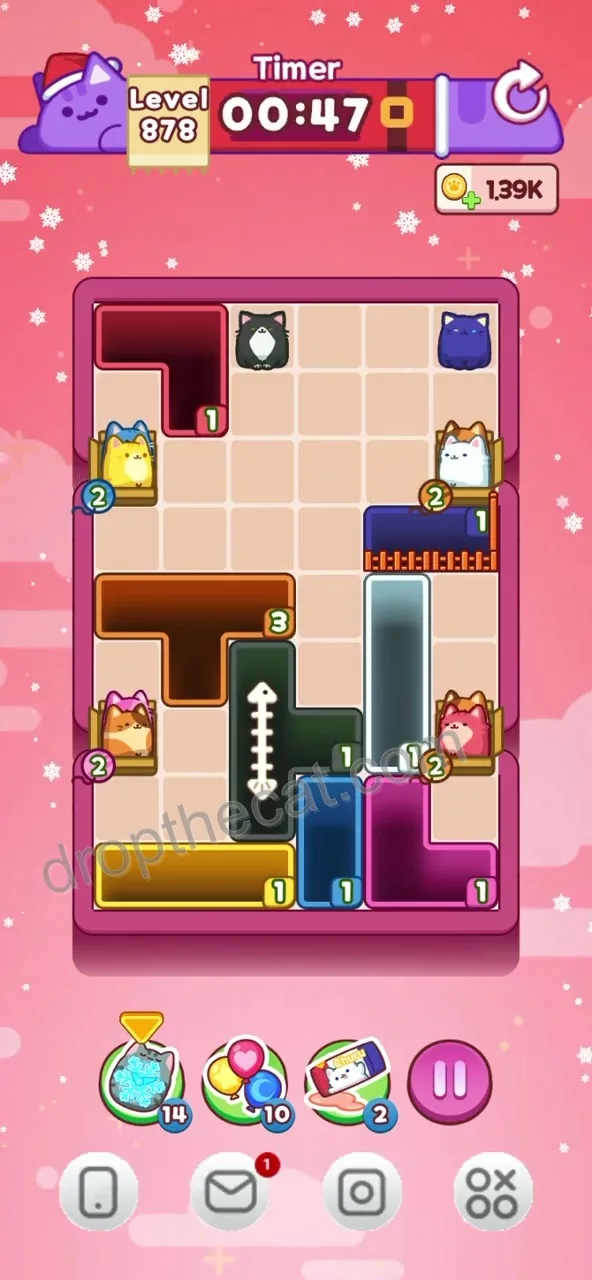 Drop The Cat Level 878 step 3