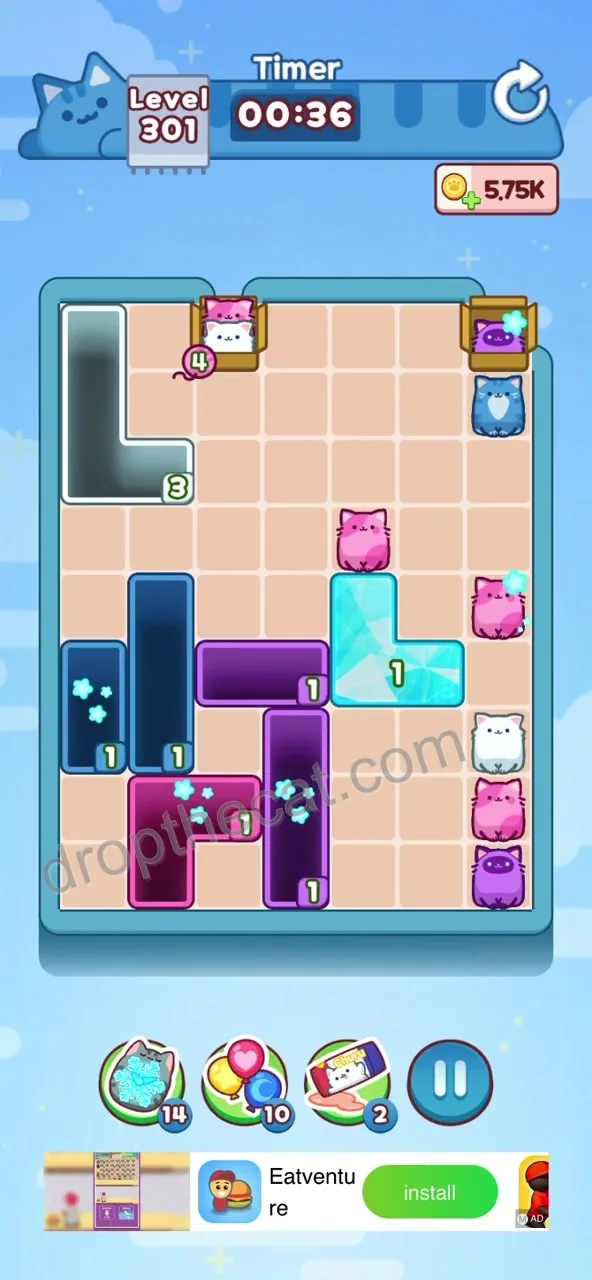 Drop The Cat Level 301 step 3
