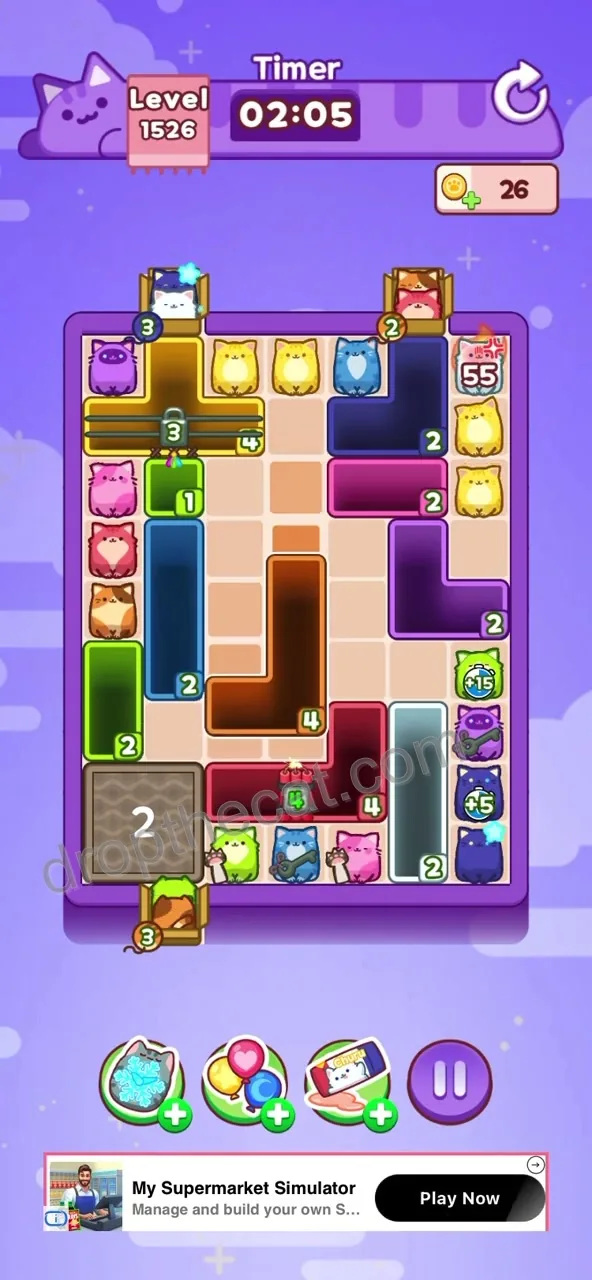 Drop The Cat Level 1526 step 1