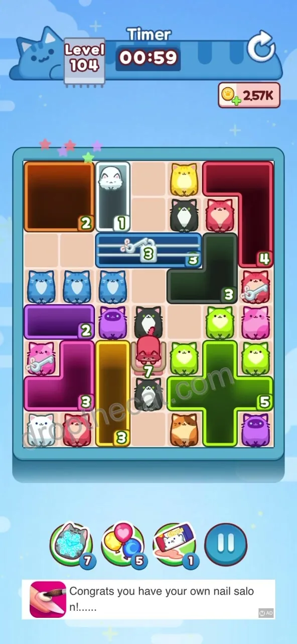 Drop The Cat Level 104