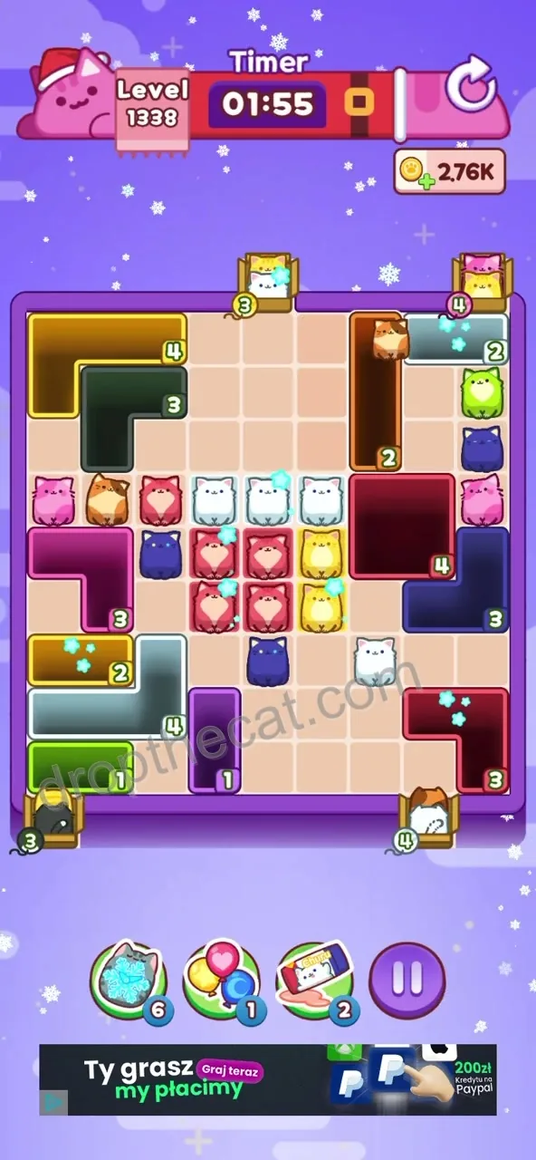 Drop The Cat Level 1338 step 1