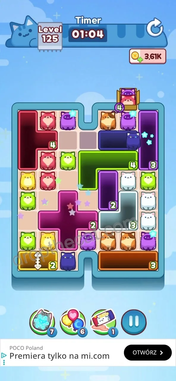 Drop The Cat Level 125