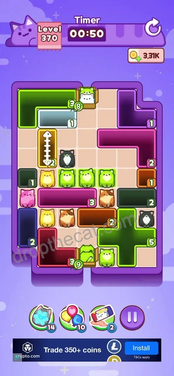 Drop The Cat Level 370 step 1