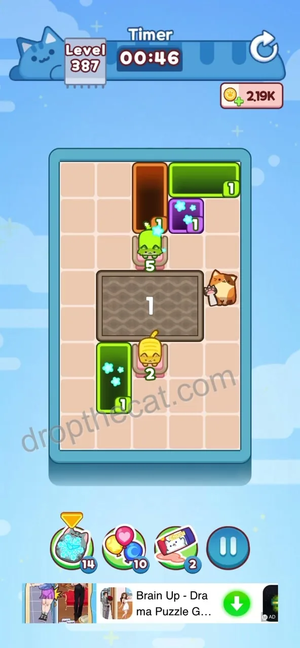 Drop The Cat Level 387 step 3