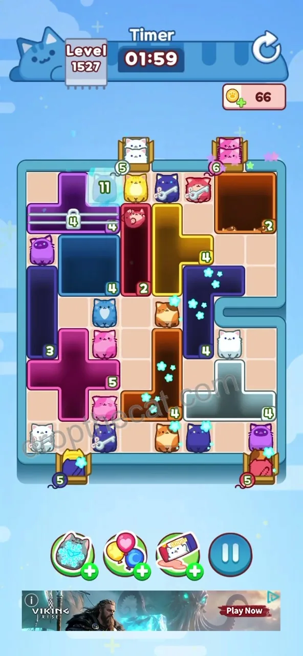 Drop The Cat Level 1527