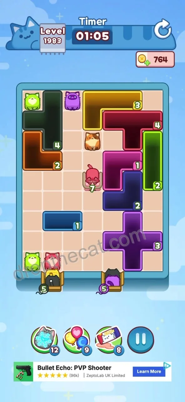 Drop The Cat Level 1983 step 3