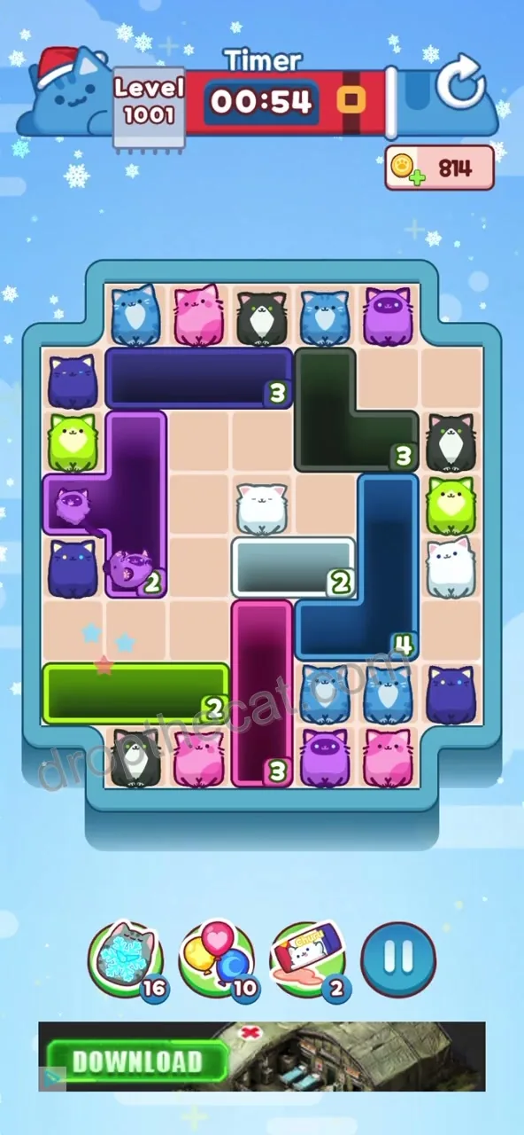 Drop The Cat Level 1001