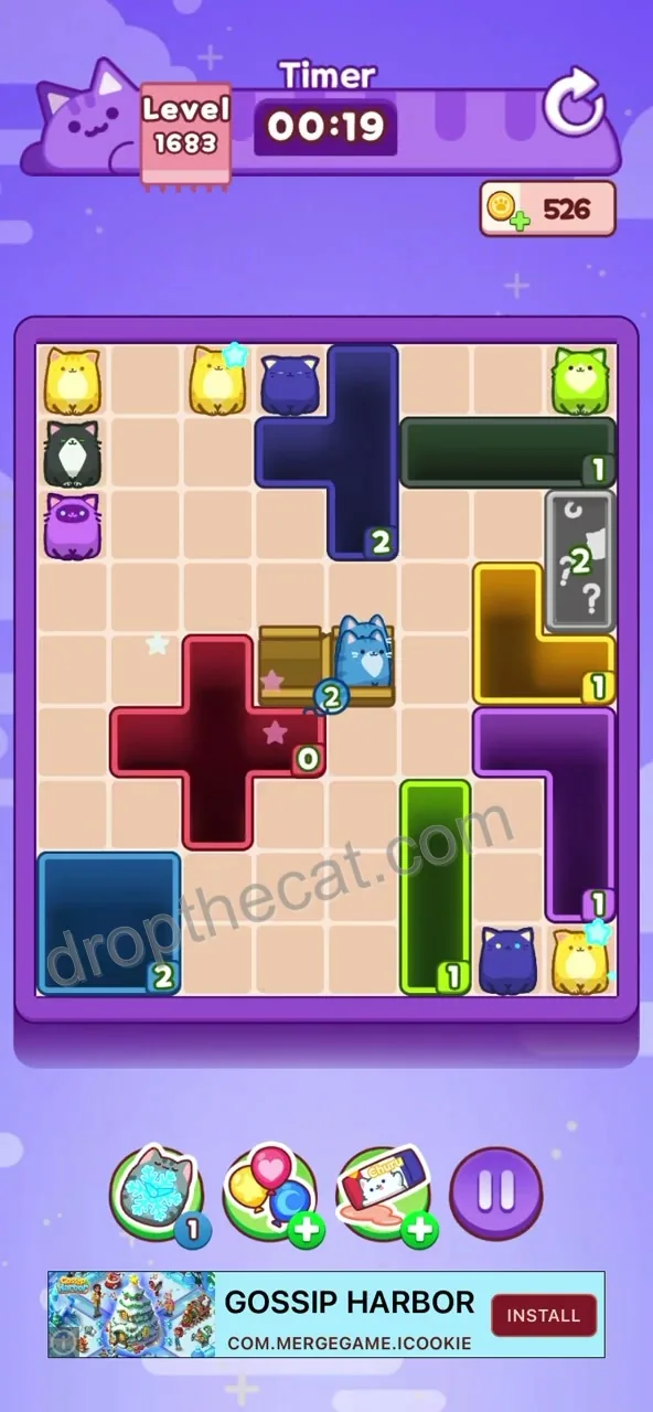 Drop The Cat Level 1683 step 3
