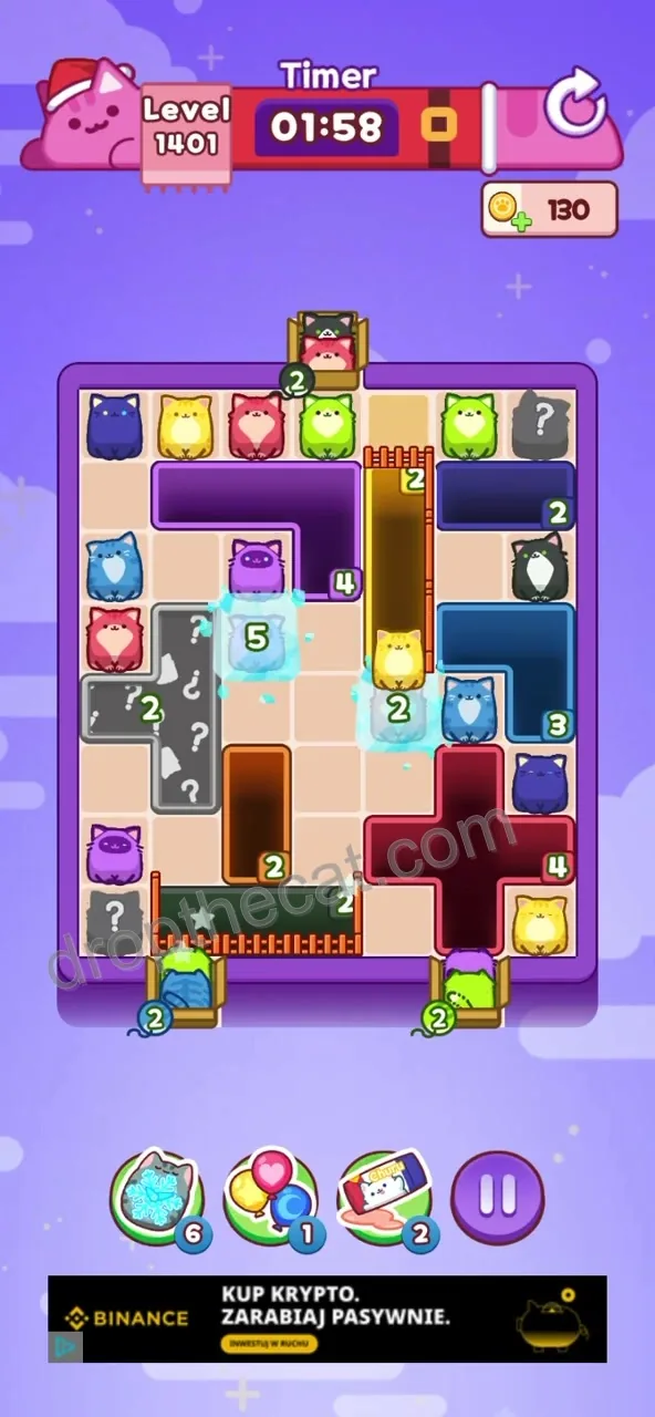 Drop The Cat Level 1401 step 1