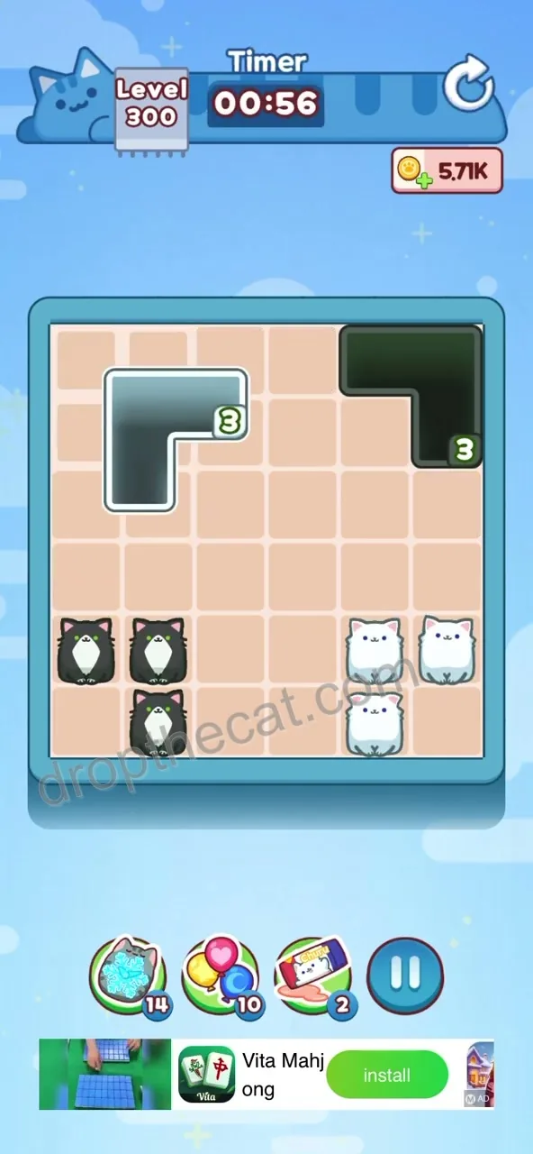 Drop The Cat Level 300 step 2