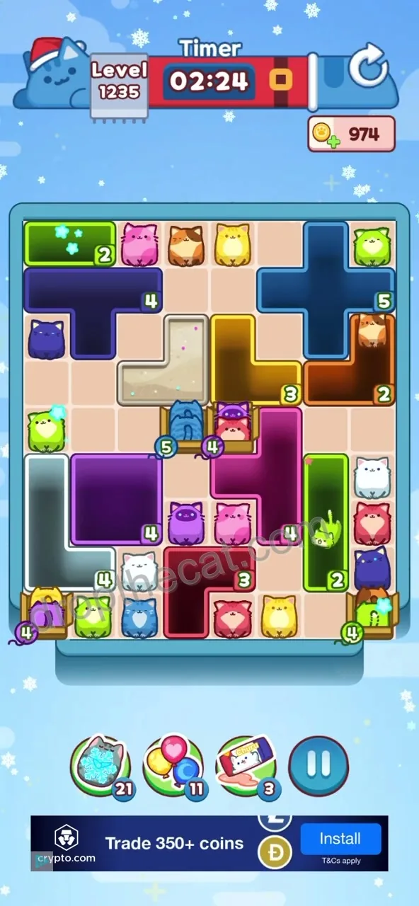 Drop The Cat Level 1235
