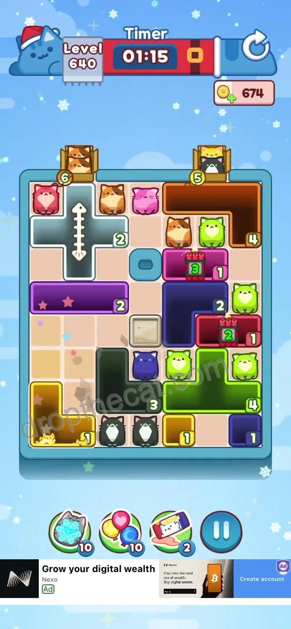 Drop The Cat Level 640 step 1