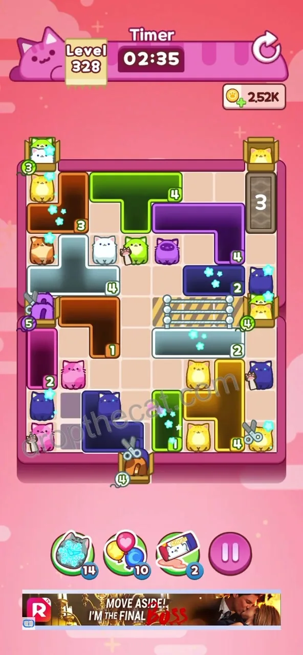 Drop The Cat Level 328 step 1