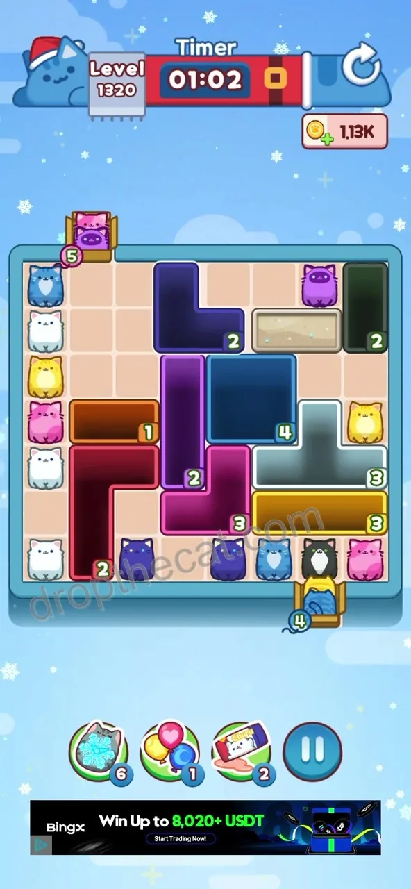 Drop The Cat Level 1320 step 2
