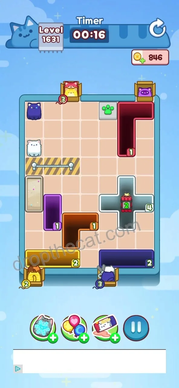 Drop The Cat Level 1631 step 3